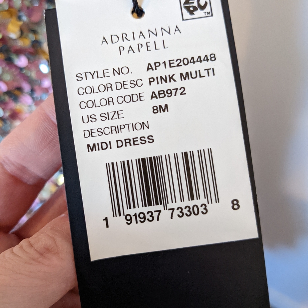 NWT Adrianna Papell Sequin Dress - Picture 6 of 8